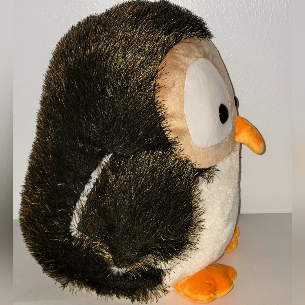 Large Owl Plush 16" H x 16" W - Picture 3 of 8